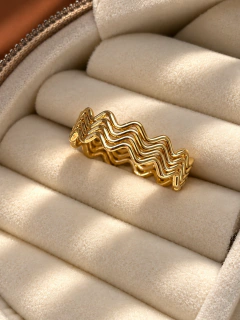 ANILLO TORBE - ACERO DORADO