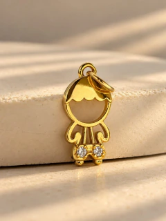 DIJE NENA/NENE BRILLITO - ENCHAPADO EN ORO - comprar online