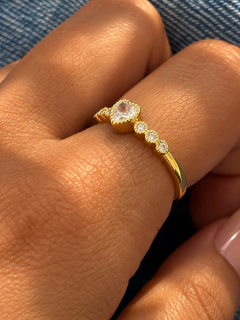 ANILLO LOVELY SHINE - ENCHAPADO EN ORO - Hosanna Joyas