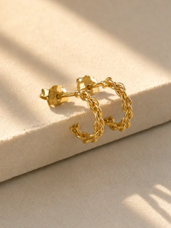 PASANTE SEMI-ARGOLLA STRING 1,1CM - ENCHAPADO
