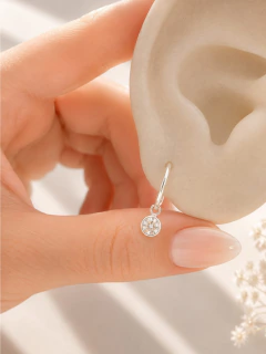 ARGOLLAS PARIS CIRCULO 1,2 CM - PLATA - comprar online