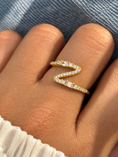 ANILLO LEAH - ENCHAPADO EN ORO - comprar online