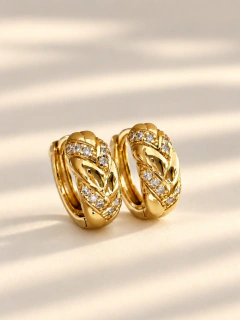 ARGOLLAS FIGI 1,5 CM - ACERO DORADO