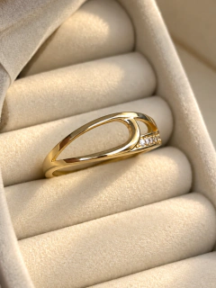 ANILLO MARLA - ENCHAPADO EN ORO - tienda online