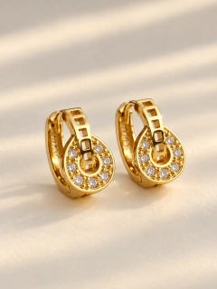 ARGOLLAS ARANE 1,2 CM - ACERO DORADO