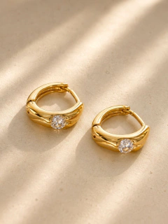 ARGOLLAS GRETTA 1,2CM - ENCHAPADO