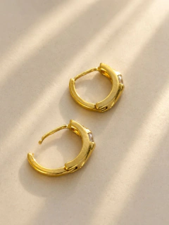 Imagen de ARGOLLAS GRETTA 1,2CM - ENCHAPADO