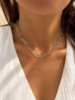 CADENA LONG CHAIN CON MARINERO - PLATA en internet