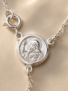 CADENA ROSARIO BENITO 2MM - PLATA - comprar online