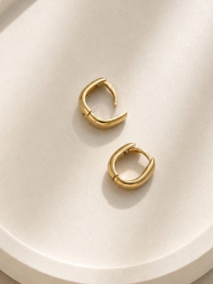 ARGOLLAS NOIR 1CM - ENCHAPADO - Hosanna Joyas