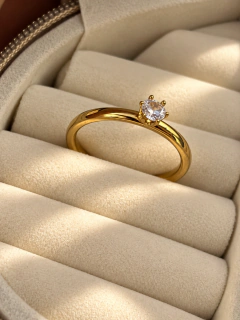 ANILLO SABIRE - ACERO DORADO