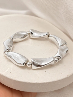 Imagen de PULSERA ELASTIZADA MAGNETIC - ACERO BLANCO