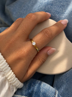 ANILLO SABIRE - ACERO DORADO - comprar online