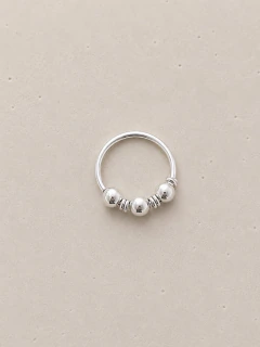 Imagen de ARGOLLA SOLITARIA DEVIN 0.8CM - PLATA