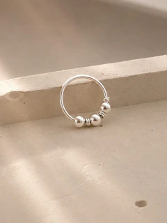 ARGOLLA SOLITARIA DEVIN 0.8CM - PLATA