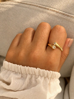 ANILLO SKINER - ACERO DORADO - comprar online