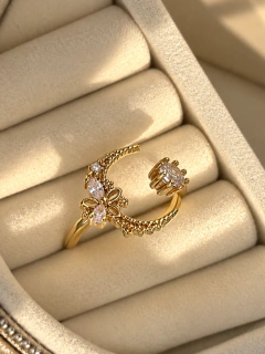 ANILLO LUNARI - ACERO DORADO - tienda online