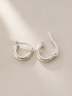ARGOLLAS LISA 1CM- ACERO BLANCO en internet