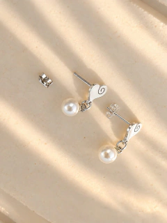AROS LOVE PEARL - ACERO BLANCO en internet