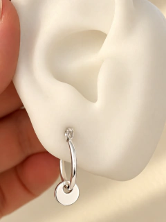 ARGOLLAS DRIMER CÍRCULO 1,5 CM - ACERO BLANCO - comprar online