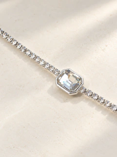 PULSERA AINÉ - ACERO BLANCO - comprar online