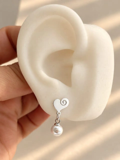 AROS LOVE PEARL - ACERO BLANCO - comprar online