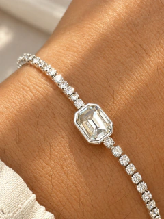 PULSERA AINÉ - ACERO BLANCO en internet