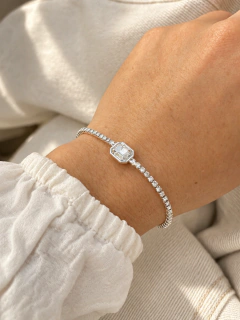PULSERA AINÉ - ACERO BLANCO