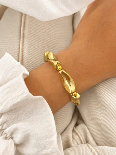 PULSERA ELASTIZADA MAGNETIC - ACERO DORADO - comprar online