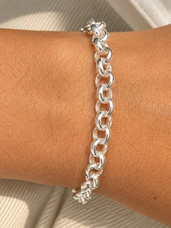PULSERA ROLO MARINERO - ACERO BLANCO - Hosanna Joyas