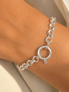 PULSERA ROLO MARINERO - ACERO BLANCO