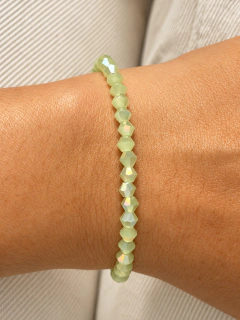 PULSERA ROXI VERDE LIMA - PLATA