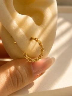 PASANTE SEMI-ARGOLLA STRING 1,4CM - ENCHAPADO - Hosanna Joyas