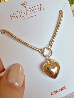 PULSERA MAXI HEART - ENCHAPADO en internet