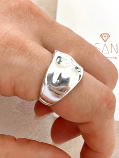 ANILLO MAXI DENTED - PL - Hosanna Joyas
