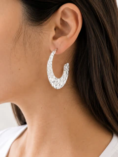 Imagen de AROS OVAL - ACERO BLANCO