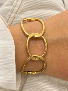 ESCLAVA CADEN - ACERO DORADO - comprar online