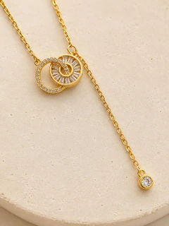 CONJUNTO DOBEL - ACERO DORADO - Hosanna Joyas