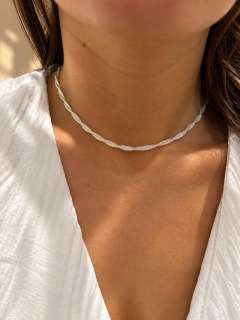 CADENA COREANA TORZADA - PLATA