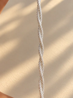 CADENA COREANA TORZADA - PLATA - comprar online