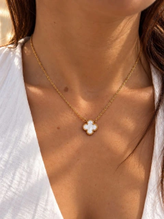 CONJUNTO VAN CLEEF NÁCAR - ACERO DORADO