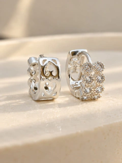ARGOLLAS ZULA 1,4 CM - ACERO BLANCO en internet