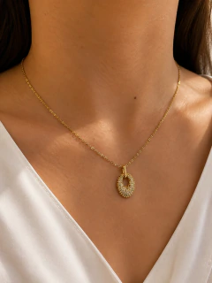 CONJUNTO BRIGHT CIRCLE - ACERO DORADO en internet