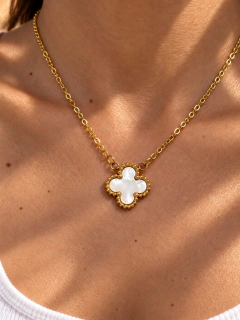 CONJUNTO VAN CLEEF NÁCAR - ACERO DORADO en internet