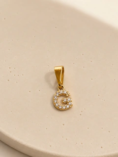 DIJE INICIAL G BRILLO - ENCHAPADO - comprar online