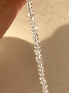 CADENA ROXI TRIANGULAR TRANSPARENTE - PLATA - comprar online