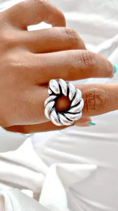 ANILLO INFLADO ROPE - PL - Hosanna Joyas