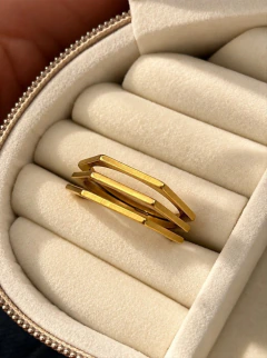 ANILLO MERCURY - ACERO DORADO
