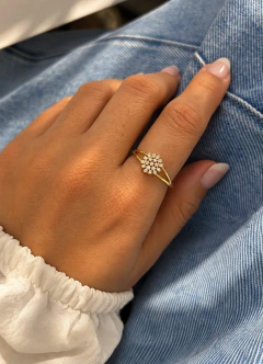 ANILLO BRIGIT - ENCHAPADO EN ORO - tienda online