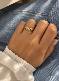 ANILLO TORBE - ACERO DORADO - comprar online
